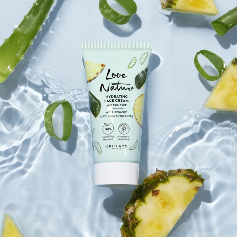 Hydrating Face Cream with Organic Aloe Vera & Pineapple ( 50 ml ) - Image 5