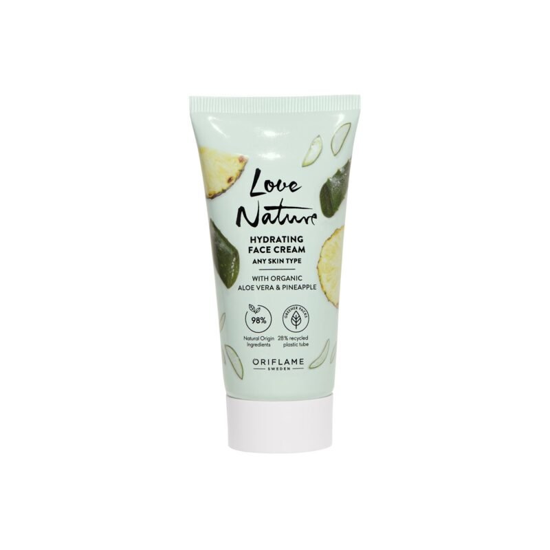 Hydrating Face Cream with Organic Aloe Vera & Pineapple ( 50 ml ) - Image 8